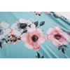 Blumenprint Elegantes Übergrößenkleid Tunika Maxikleid Damen Abendpartykleid Sommerkleid