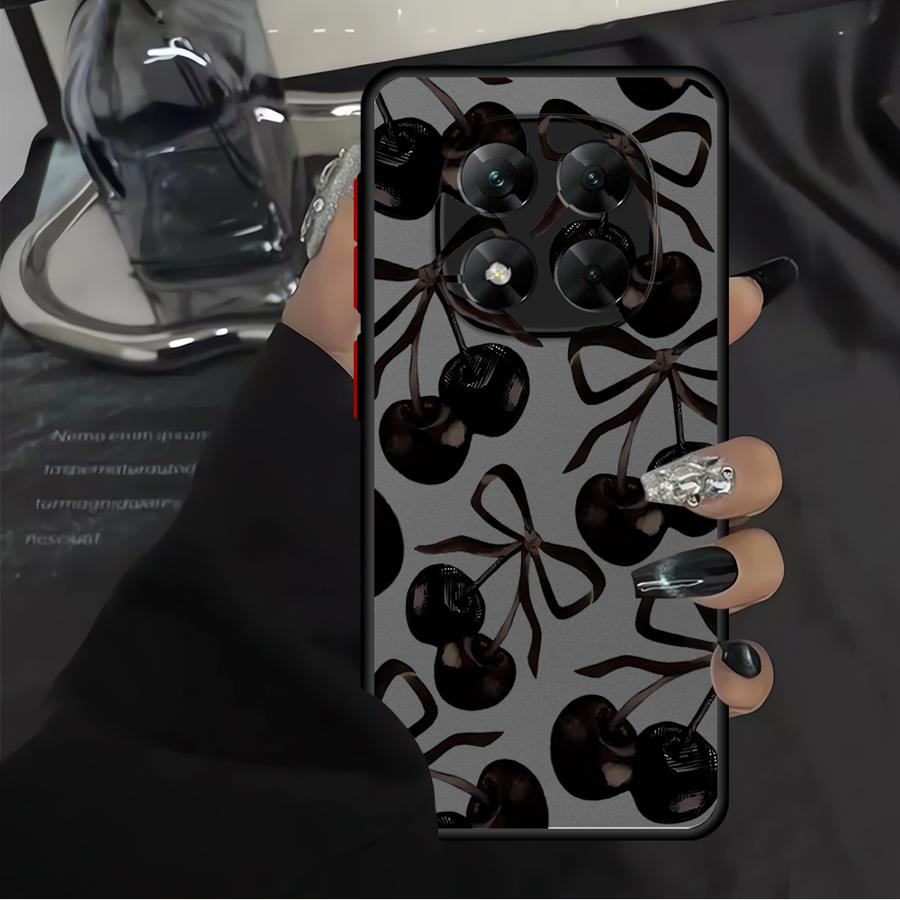 Case for Xiaomi Redmi Note 14 12 13 Pro Plus 10 9S 11 13C 14C A4 Funda Back Phone Cover Stylish Cherry Pattern