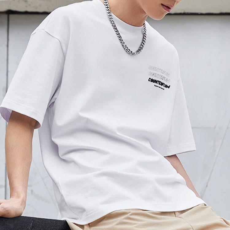 Li Ning CF Printed Comfortable Casual Versatile Short Sleeve T-Shirt Unisex Tops AHSS935-4