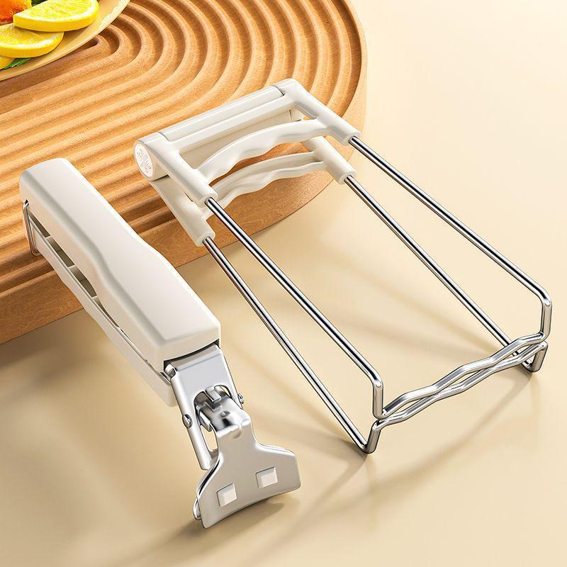 

Thickened Anti-scalding Clip, Anti-scalding Hand Clip, Kitchen Pick Up Bowl End Vegetable Clip, Dish Clip Pick Up Bowl Clip білий