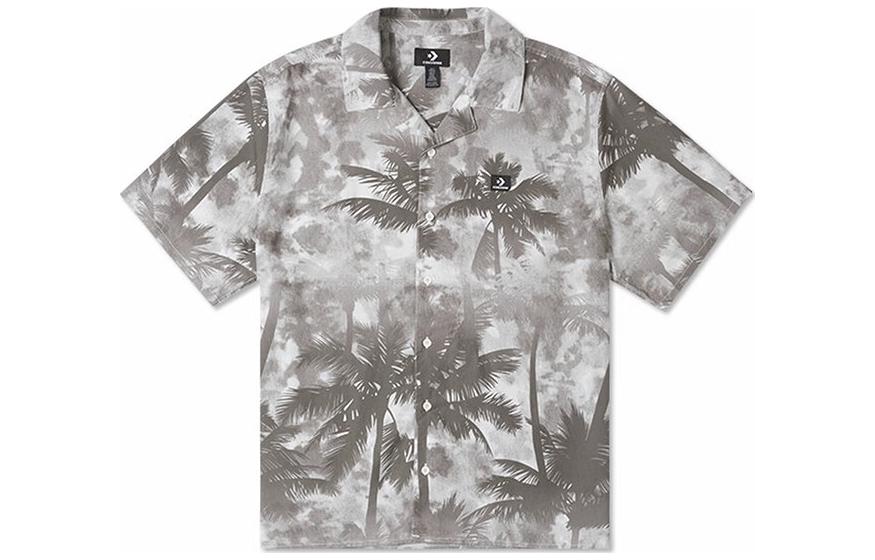 Converse Resort Palm Trees Button-Down Shirt 10026435-A01 S