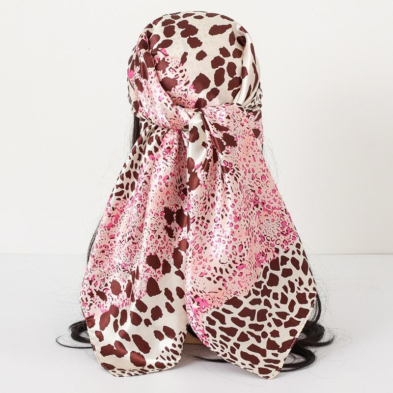 New cashew print silk scarf women's trend versatile shawl satin headscarf 90 square scarf scarf women