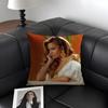 KKarol G TropicoquetA Sänger Kissenbezug Natürlicher Leinen Bio-Stoff Beidseitiger Druck Sofa Heimdeko Geschenk Kissenhülle