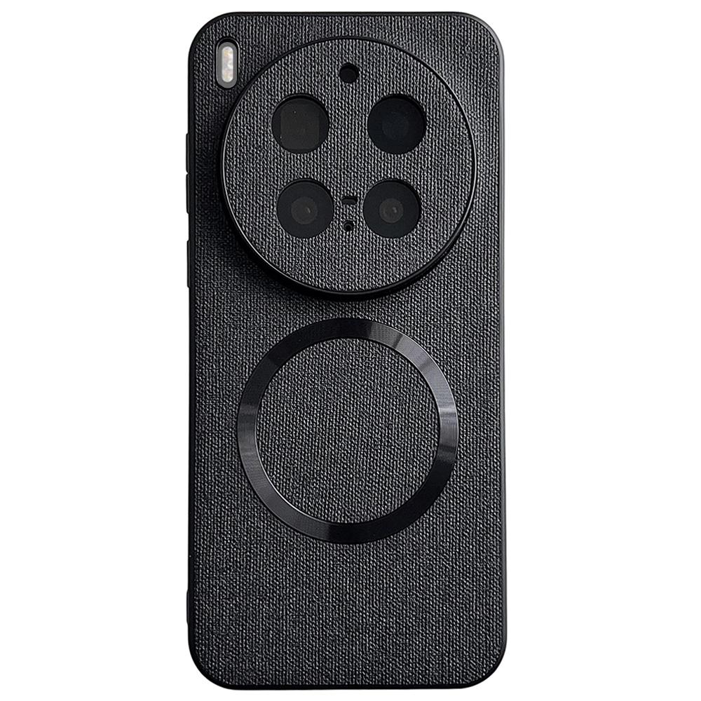 For Vivo X300 Pro 5G Magnetic Case Drop-Proof TPU + Cloth Back Phone Cover