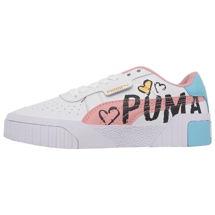(GS) PUMA Cali Skate shoes White Pink Kids 373038-02 EU 38.5
