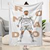 Ronaldo's Powerful Cristiano Celebration Blanket Durable Comfort Perfect for Bed Office Picnics Four Seasons Universal Modern