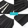 Men's Trendy Summer Ice Silk Wide-Leg Pants - Casual, Solid Color, Plus Size, Straight-Leg Sports Style
