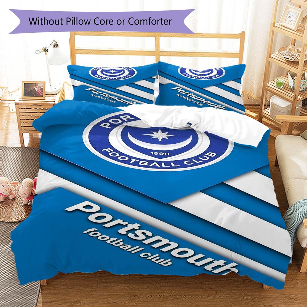 PFC logo Bedding Quilt Set Quilt Cover Pillowcase Home Decoration Birthday Gift (1 * duvet cover + 2 * pillowcase, without core)