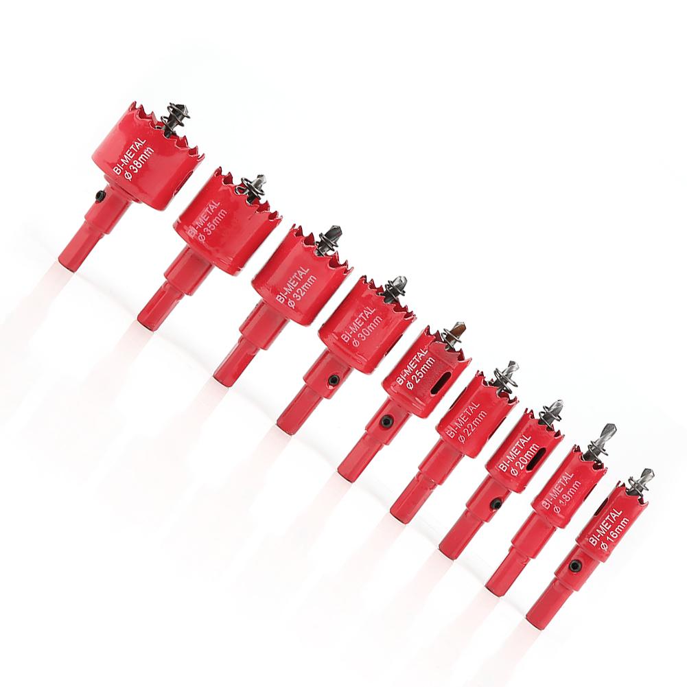 16 38mm M42 High Speed Steel Bi Metal Holesaw Cutter Hole Saw with Core Drill Bit