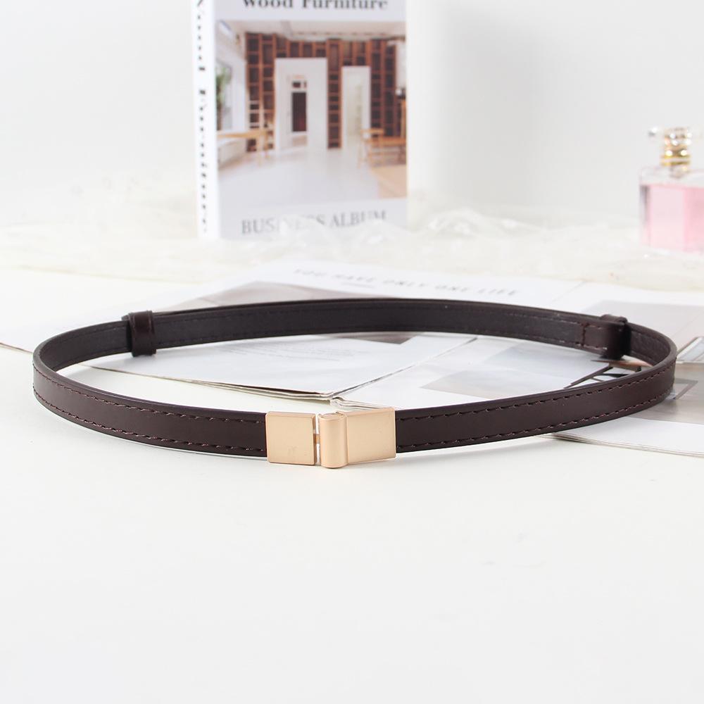 Women's Adjustable Thin Belt Slim Waist Strap for Dresses Coats Fashion women slim Buckle Lock Delicate Belt