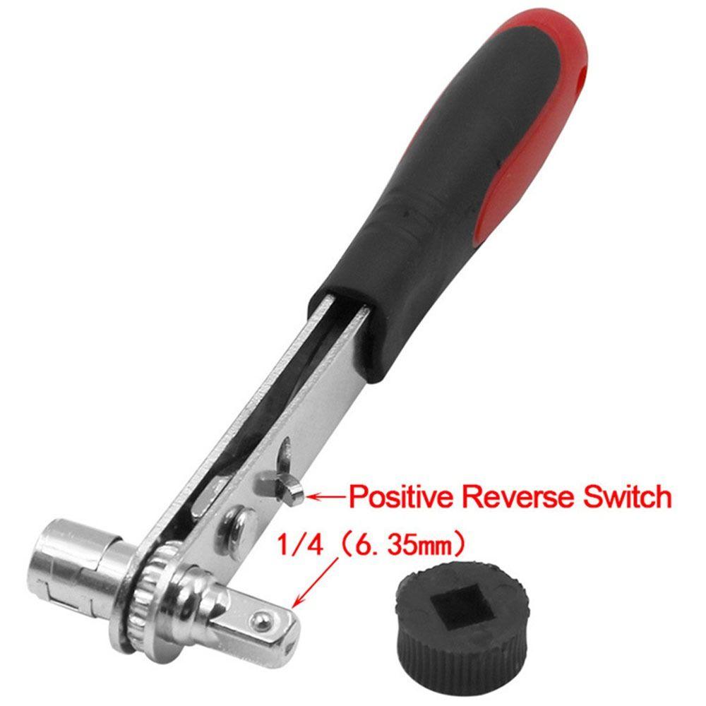 Mini Ratchet Wrench 1/4 Socket Wrench Screw Hex Shank Drill Bit Ratchet Driver Tools For Nut Socket Portable Repair Hand Tool