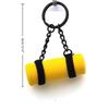 Yogamåtte Mini Skumrulle Nøglering Sportsstil Silikone Skum Nøglering Pyntegenstand Kreativ Hvordan Man Gør Yoga Nøglering