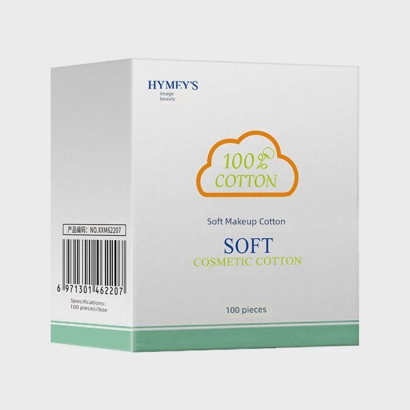 

100 PCs Portable Wet Compressing Makeup Cotton Thin Disposable Face Pure Cotton Putting on Makeup Moisturizing Facial Wipe Makeup Tools 100 box