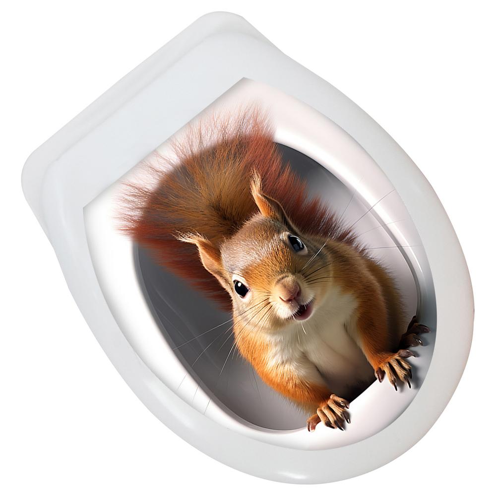 

Toilet Seat 3D Decals Animal Decals Toilet Seat Cover Stickers Room Ornaments 3D Stickers For Kitchen Living Room Bedroom Nurser