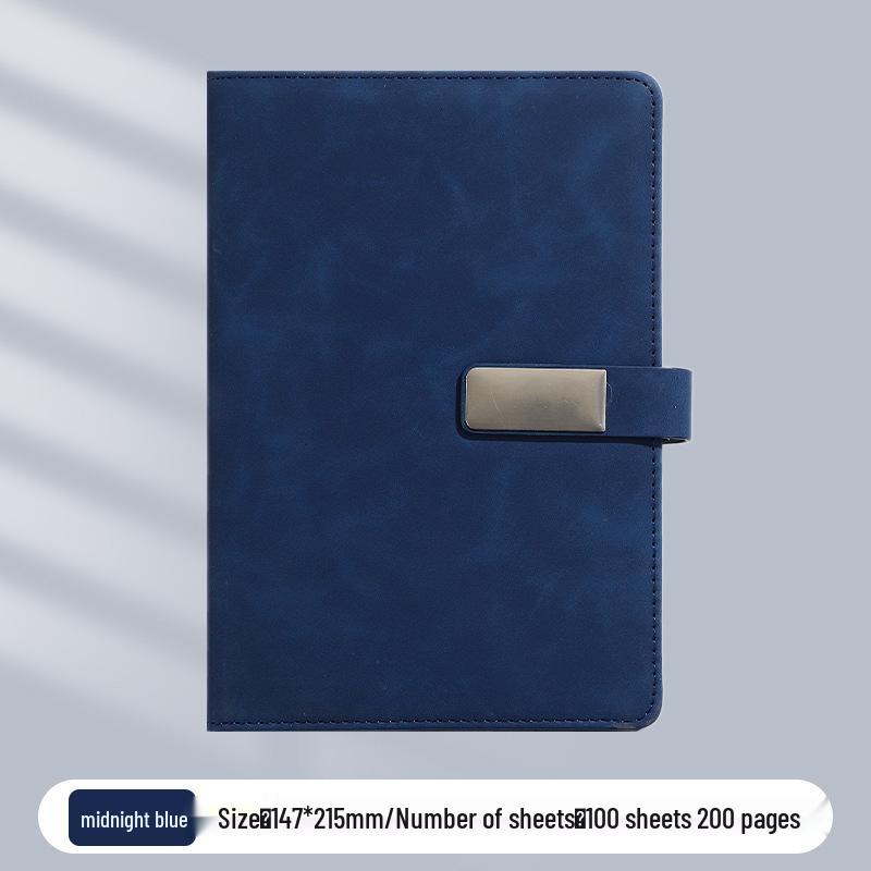 A5 Business Office Snap Button Notebook with Custom LOGO for Meetings