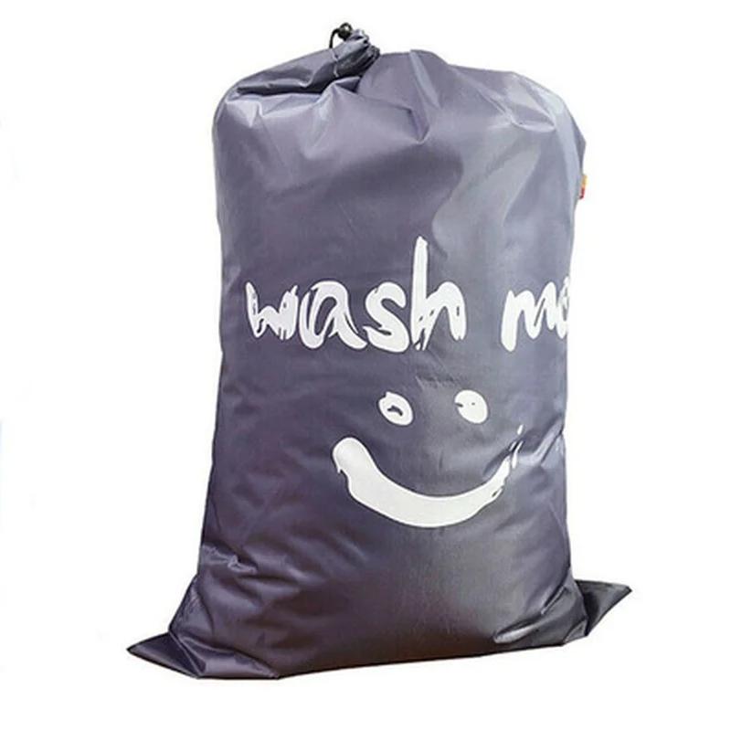 2024  Nylon Smiley Face Cartoon Drawstring Drawstring Cylindrical Home Storage Bag, Travel Clothing Blanket, Book Storage