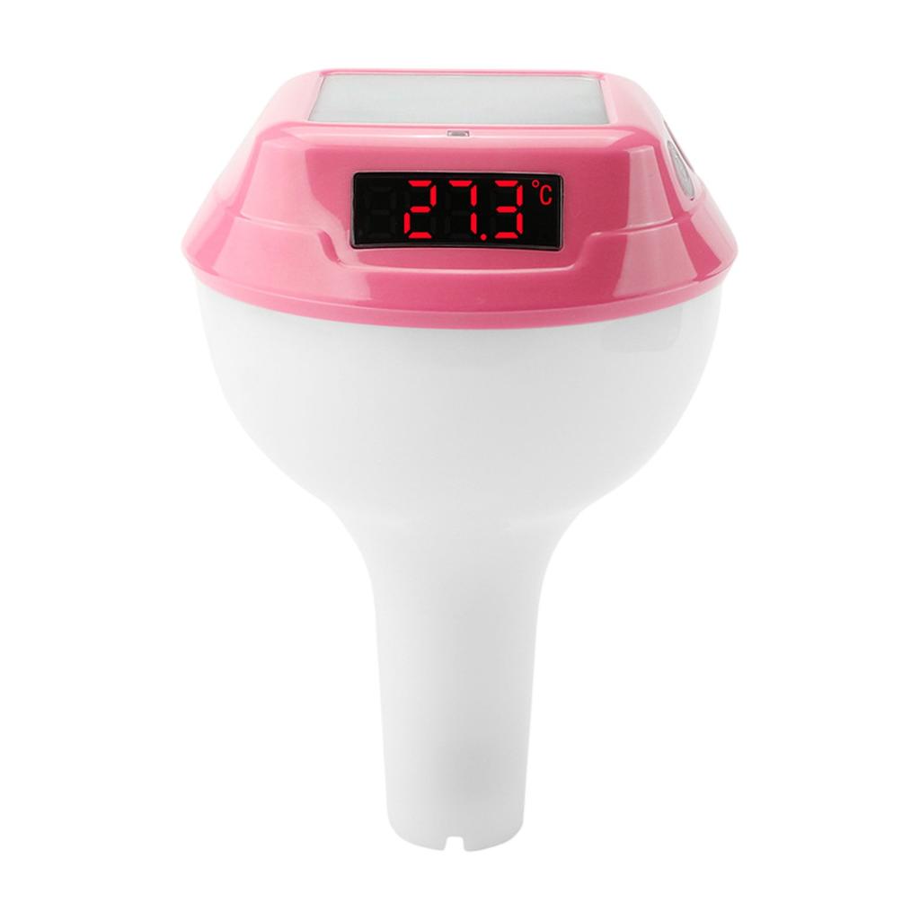 Floating Style Bath, Swimming Pool, Hydrotherapy Pool With RGB Ambient Light, Solar Electronic Digital Thermometers