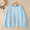 ZANZEA Women Casual Round Neck Solid Color Long Sleeve Blouse