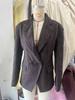 New in autumn, European and American fashion temperament, elegant lapel frosted fleece waist jacket