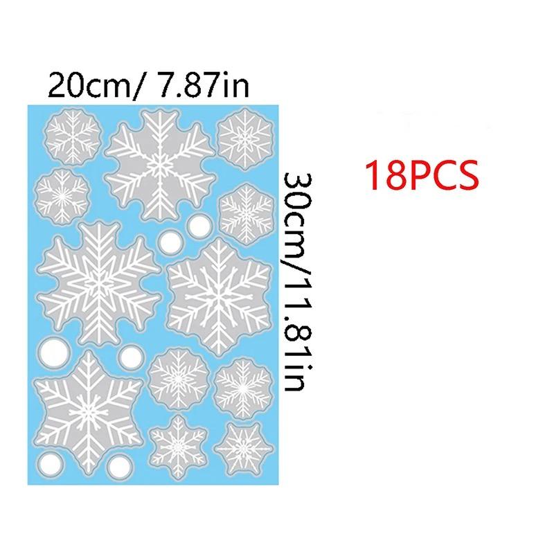 20X30CM Christmas Decor Window Snowflake Stickers Glass Window Stickers for Christmas Supplies Home Room New Year Gift Navidad