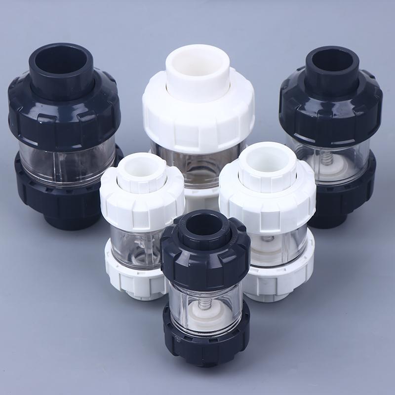 1 Pcs Aquarium Check Valves Non Return Anti-Siphon Fish Tank Lifting Check Valve 20/25/32Mm Transparent
