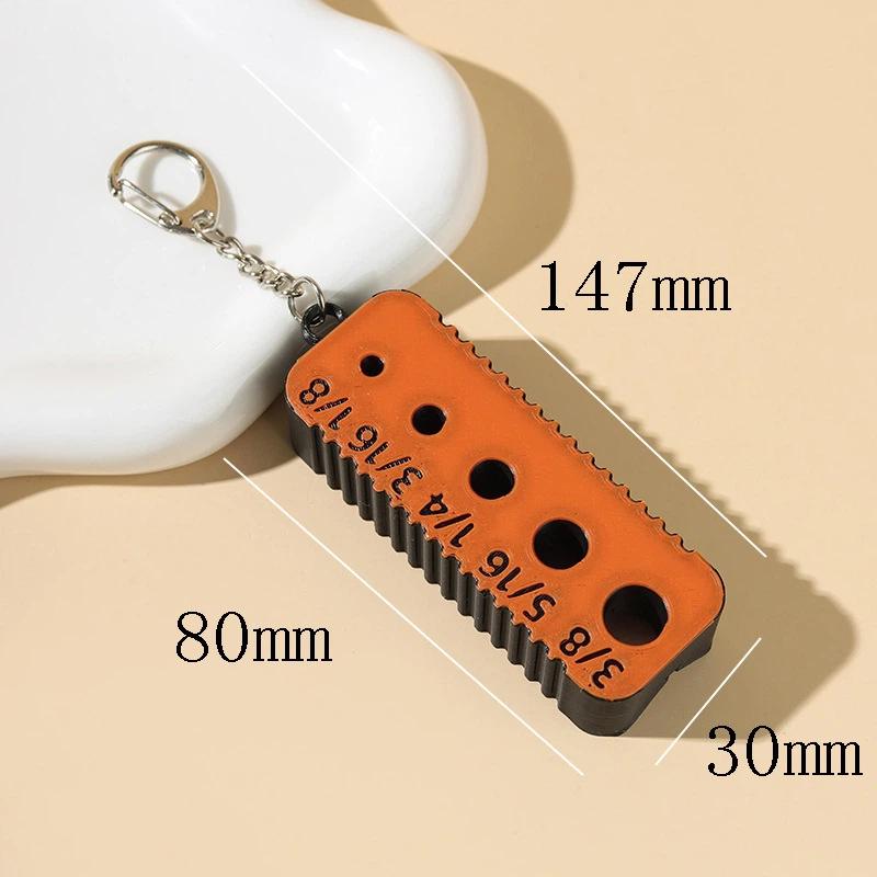 Drill Guide For 4-10Mm 3/8 5/16 1/4 1/8 Holes Drill Bit Diy Drill Jig Block Joints Tool Portable Keychain Design