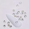 50PCS Mini Love Heart Diamond Nail Decoration Super Sparkling Flat Bottom Diamond Colorful Small Peach Heart Explosion Spark