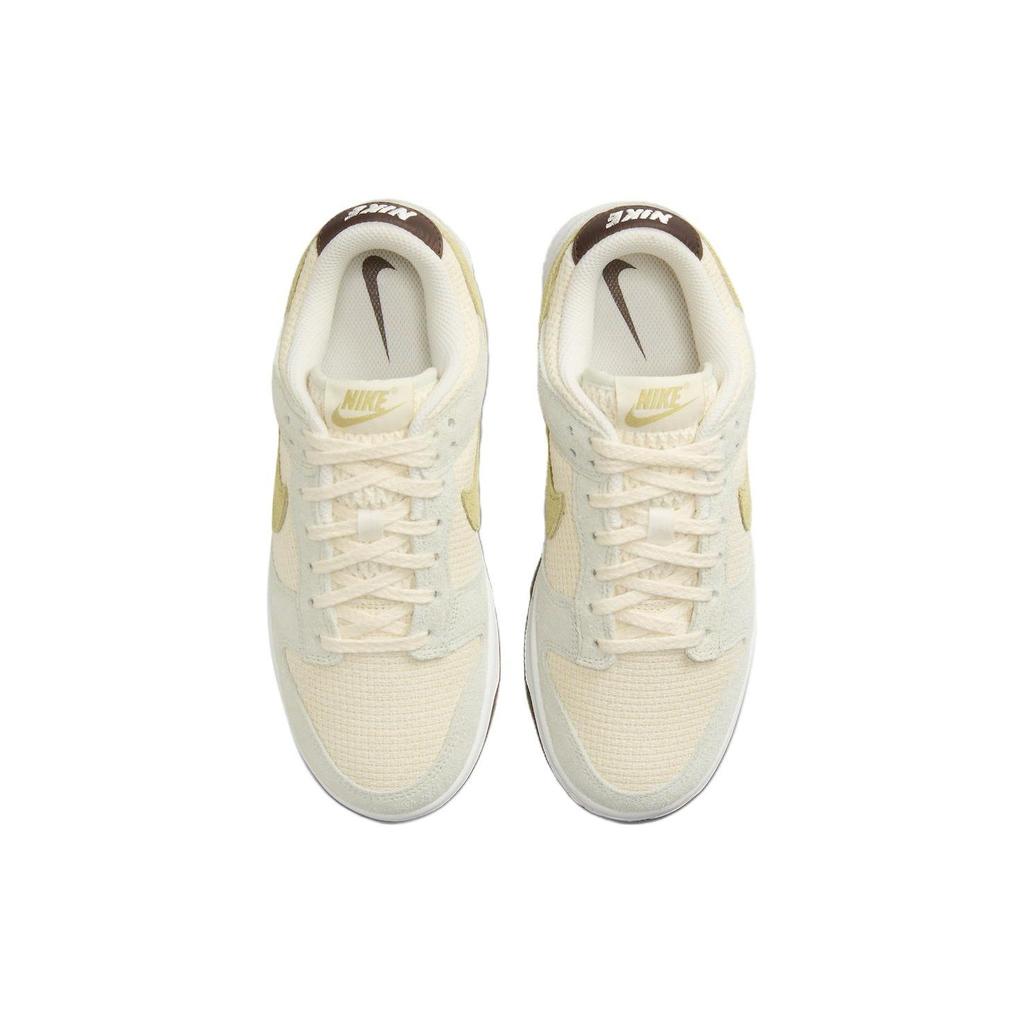 Nike Dunk Low Coconut Milk Hemp Women Sneakers Cream Light-Yellow Light-Green FN7774-001