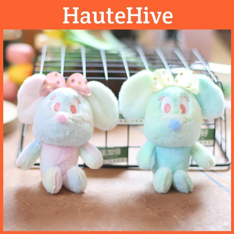 Urocza Słodka Myszka Pluszowa Zabawka Lalka z Breloczkiem Miękki Krótki Plusz Wypchane Zwierzę