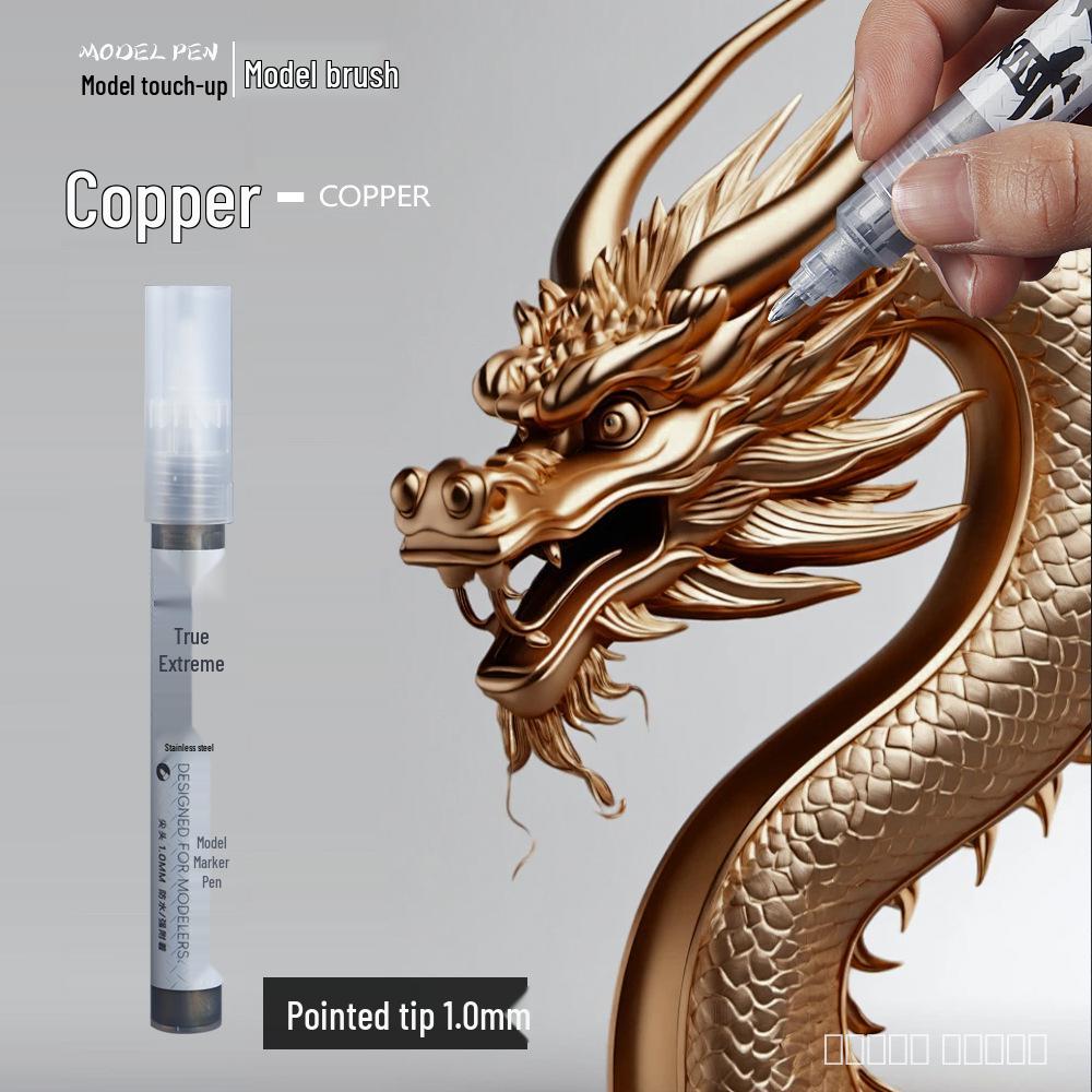 

Gundam Chrome Touch-up Electroplating Marker Pen - Fade-resistant Model Paint for Metal Mirror Finish