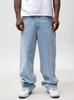 Jigga Wear Nya Konturer Herr Super Vidbyxade Jeans Ljusblå M