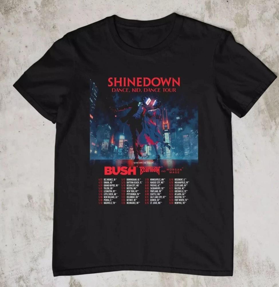 

NEW Shinedown 2025 tour ‘Dance, Kid, Dance Tour‘ Black All Size T-Shirt XL