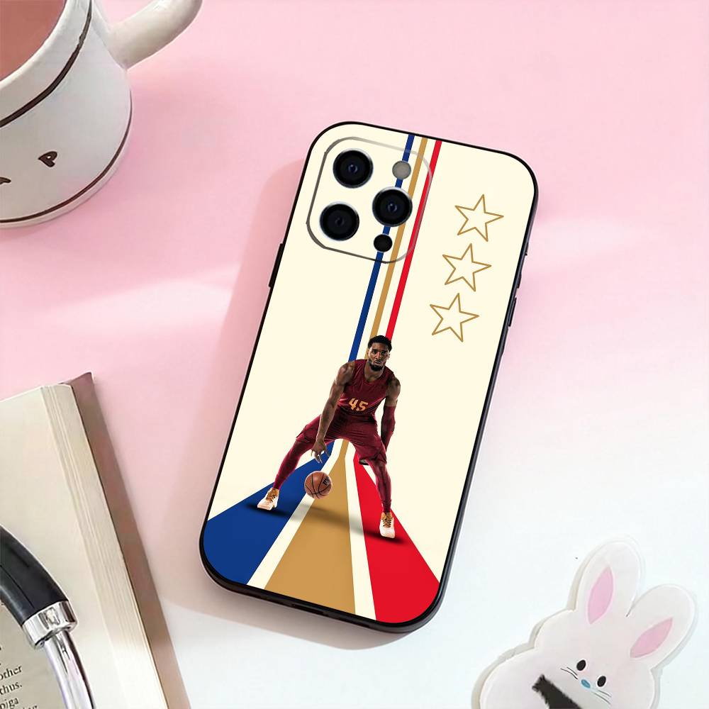 D-Donovan MitchellS 45 Phone Case For iPhone 17,16,15,14,13,12,11 Plus,Pro,Max,XS Silicone Soft Cover