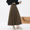 Skirt Women's Spring and Summer Pleated Skirt Mid-length Skirt High Waist Thin Elegant High-end Skirt