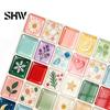 Self Adhesive Mosaic Wall Stickers Acrylic Tile Stickers, Peel and Stick Self-Adhesive Backsplash Tiles, HD Glossy Waterproof Kitchen Oil-Proof Decals