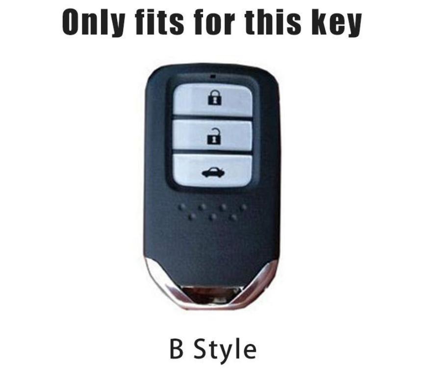 Car Key Case Cover For Honda Accord Fit Lucky Vezel City Civic CR-V HR-V Jade Jazz BRV BR-V HR-V Shuttle Pilot Crider Odyssey