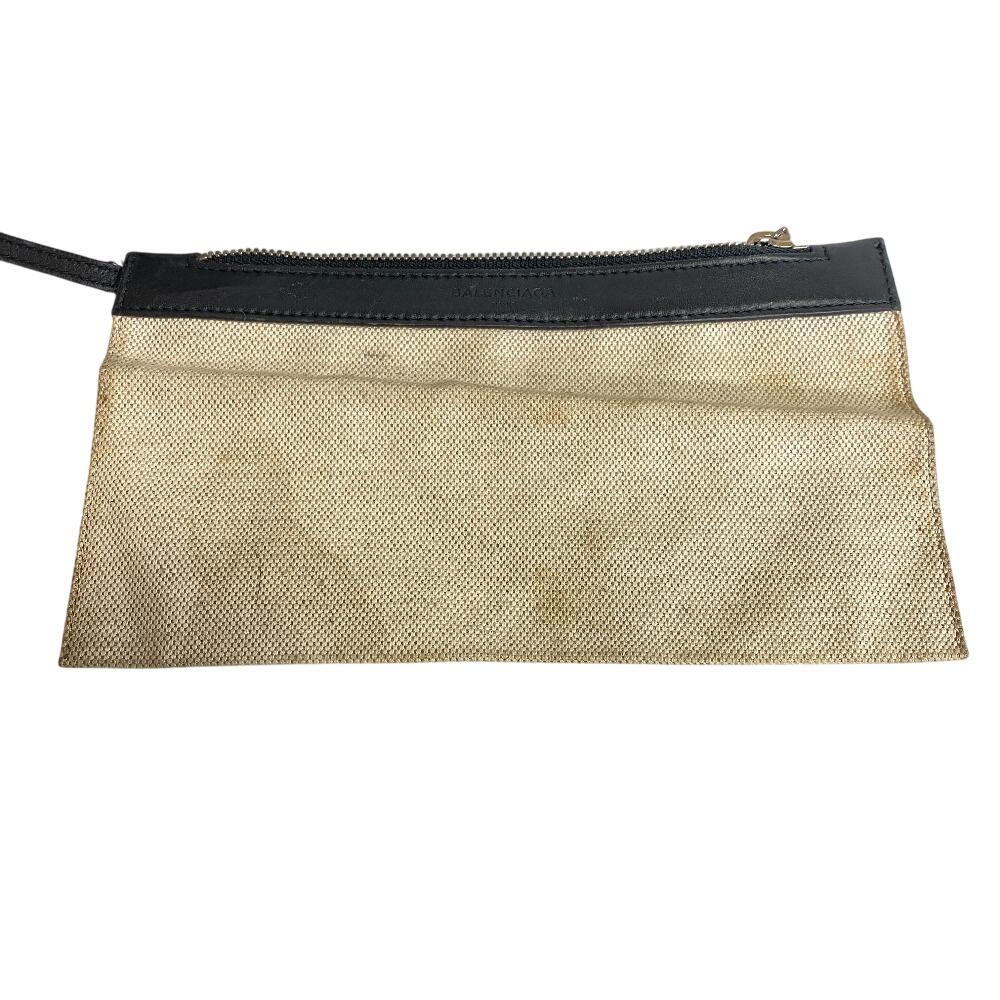 Balenciaga 339933 Borsa in tela Blu kabas S Borsa a mano Tela avorio Donna Usato