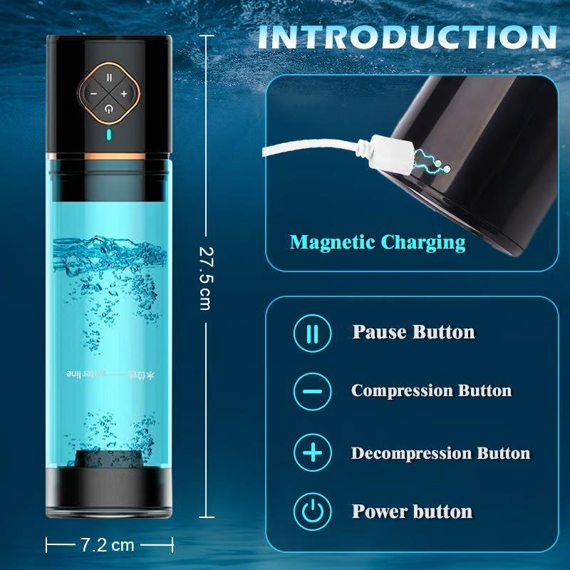 Automatic Water Penis Pump Sex Toy Male Electric Penis Training Enlargement Extender Stronger Bigger Erection Adult Sex Pleasure