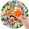 10/30/50pcs Anime Dragon Ball Stickers Cool Son Goku Cartoon Decals DIY Notebook Computer Helmet Waterproof Graffiti Sticker Toy