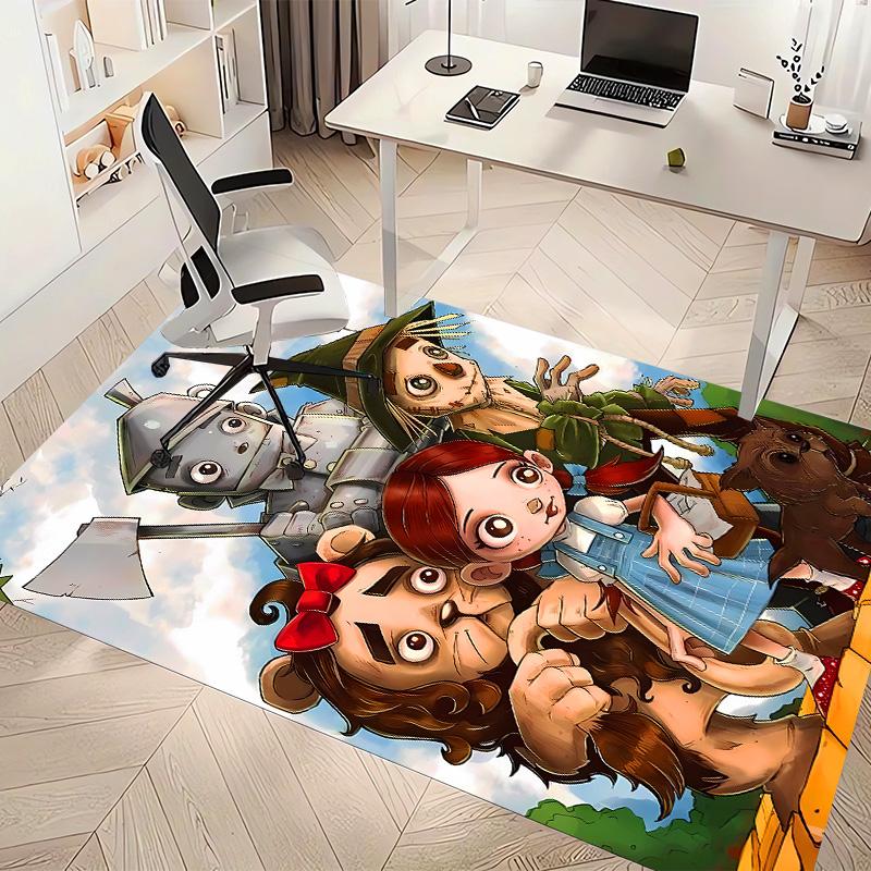 The Wizard of Oz Printed Absorbent Washable Carpet, Non-Slip Bathroom Mats, Kitchen Rugs, Yoga Mat,Living Room Entrance, Camping Picnic Rugs