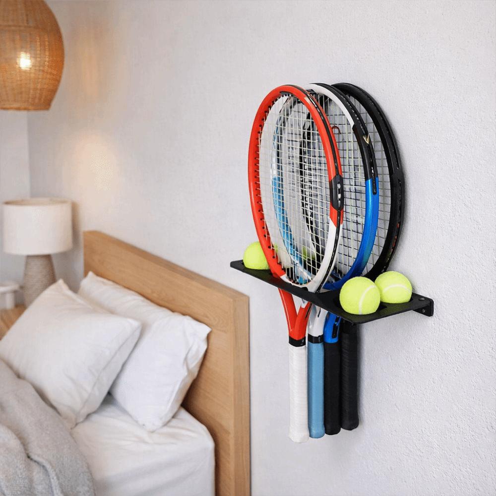 Wall-mounted Tennis Racket Storage Rack Large Capacity Badminton Racket Storage Rack for Home