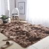 Fluffy Rug Indoor Plush Soft Carpet for Living Room Tie-dyed Lightweight Durable Area Rug for Bedroom Kids Room Blanket