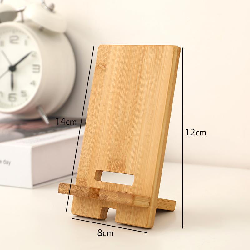 Bamboo Multi-Functional Desktop Stand & Storage Rack for Phones and Tablets