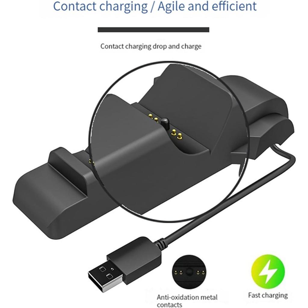Controller Charger Station for PS5 Dual Dock Charging Station Stand Holder Fast Charging Dock for PS5 Controllers
