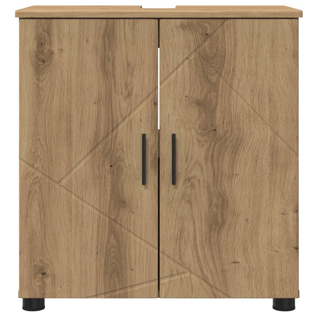 Bathroom Cabinet with Storage Artisan Oak Finish 61 x 35 x 64 cm