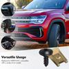 40 Pack Metal U Clips for Car Modification Screw Base Fasteners Fender Bumper Protection Trim Installation