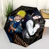 1 Stück Automatischer Faltregenschirm - Naruto-Muster Tragbares faltbares Design Mit 8 Rippen Weihnachts-Geburtstagsgeschenke