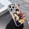 Heißer Anime Haikyuu Hinata Shoyo Handyhülle Für iPhone 17 Air 16 e 15 14 13 12 11 Pro Max Plus SE 2020 2022 Transparente Weiche Hülle