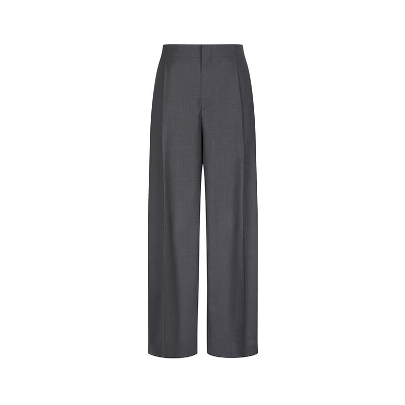 LESS 2025 Spring Collection Loose Wide-Leg Wool Trousers