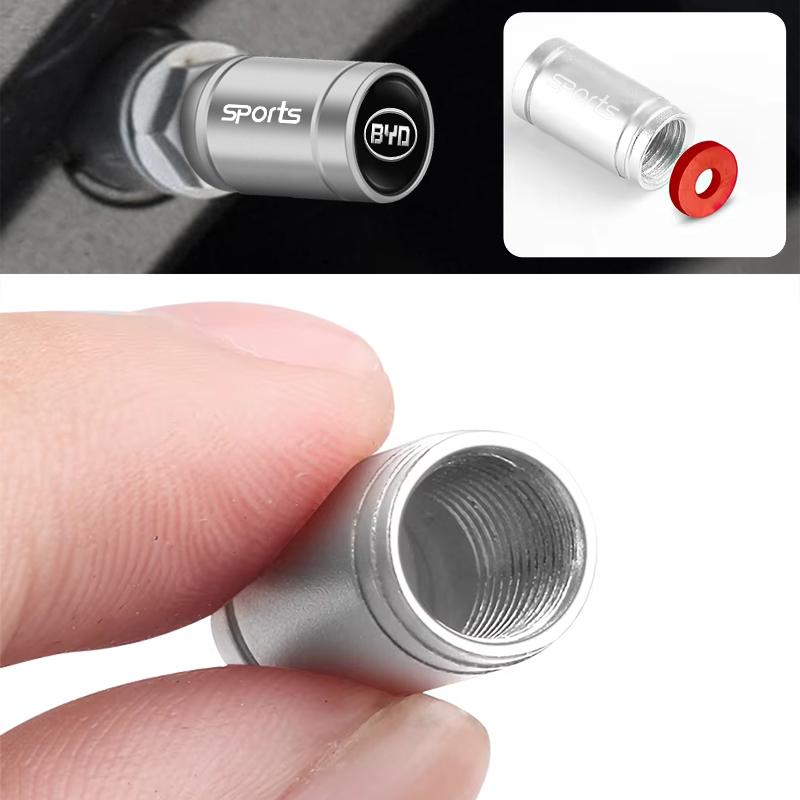 Auto Rad Reifen Ventil Kappe Wasserdicht Rostfrei Abdeckung Für BYD Atto 3 Yuan Plus Han Tang EV F3 E6 Dmi Song F0 Qin Pro G3 I3 Ea1 Max